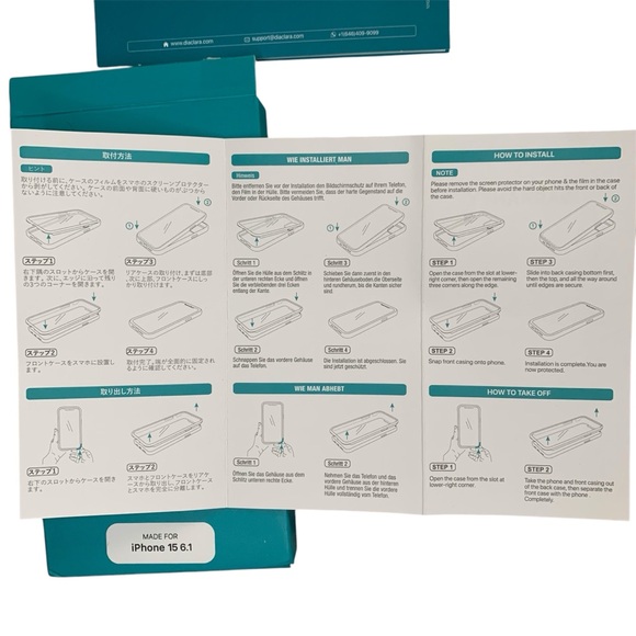 Diaclara Designed for iPhone 15 Case iPhone 15 6.1" (Camellia) - Picture 9 of 9